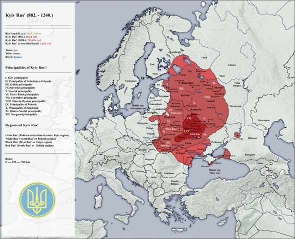Rus de Kiev mapa