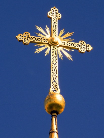 KIEV -  Santa Sofía. Cruz ortodoxa